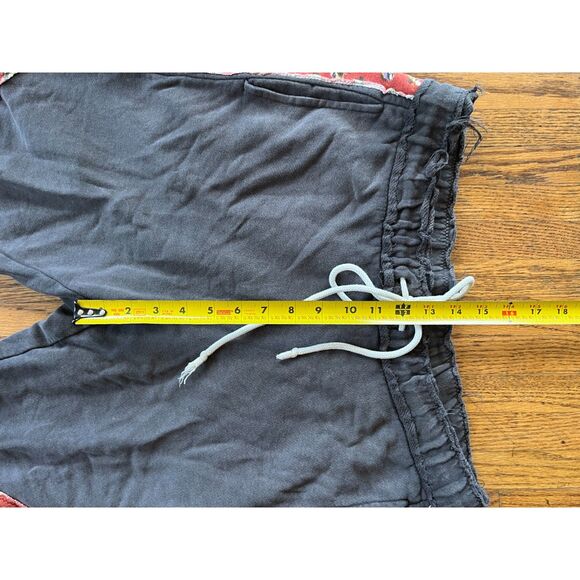 Free People Intimately Gray Stripe Pattern Boho Crop Sweatpants Women's Size XS - Picture 7 of 9